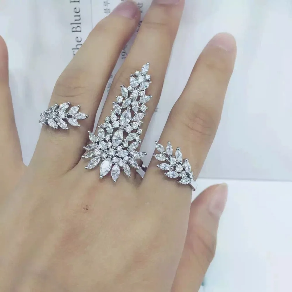 marquise leaf ring