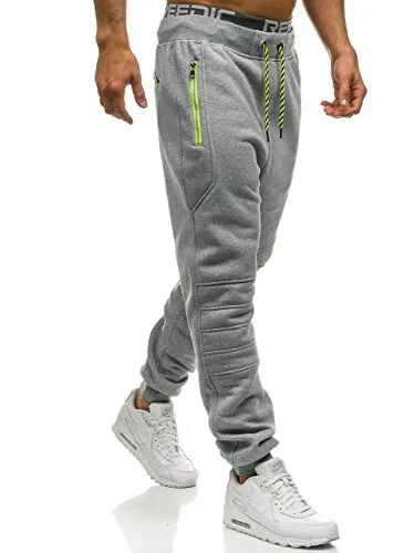 

Sweatpants Men Zipper Pockets Solid Color pantalon hombre Casual Trousers Men Clothes 2018 Joggers Pants Man fashion Street Wear