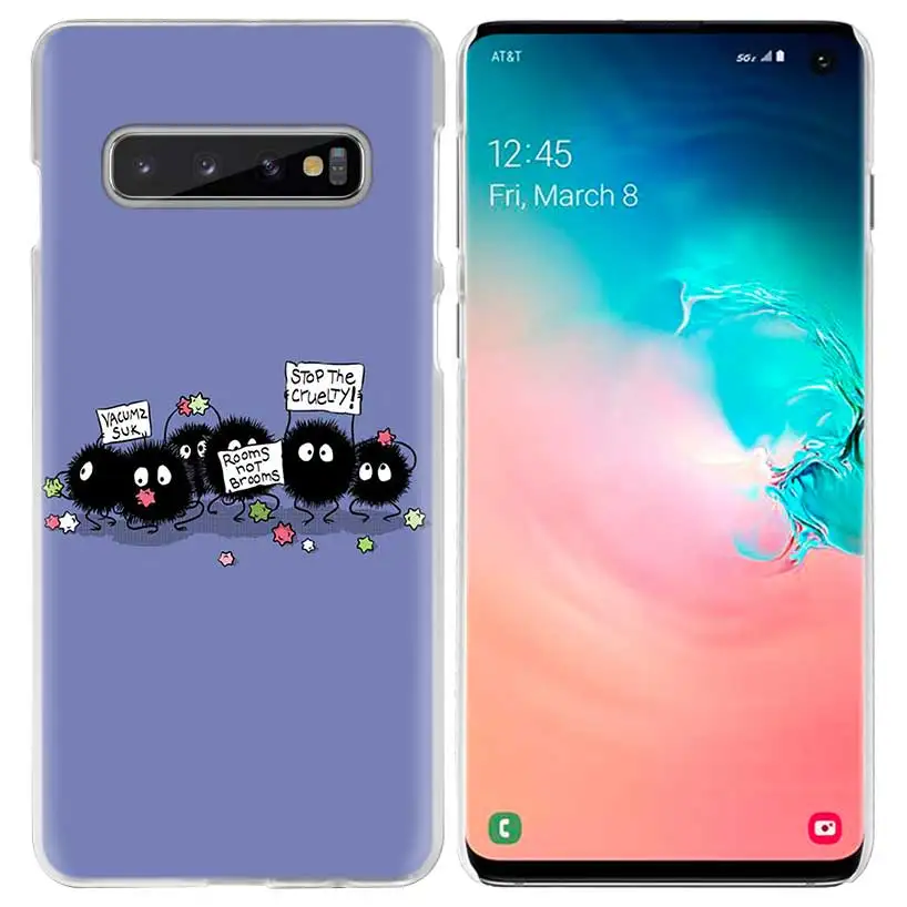 Studio Ghibli Унесенные призраками Тоторо чехол для samsung Galaxy S10 5G S10e S9 S8 M30 M20 M10 J4 J6 плюс J8 Note 8 9 Жесткий Чехол для мобильного телефона