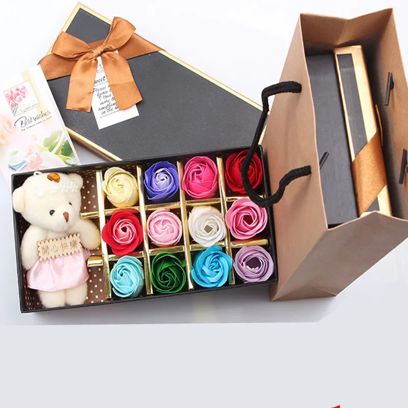 Stuffed Animals Plush Bear Doll Toy Bouquet Gift Box Wedding Ornament Romantic Personality Gift Graduation Gift for Girl Friend Stuffed Animals Plush Bear Doll Toy Bouquet Gift Box Wedding Ornament Romantic Personality Gift Graduation Gift for Girl Friend