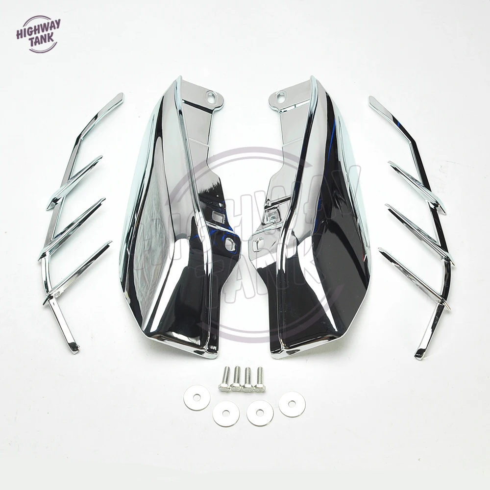 Chrome ABS Motorcycle Mid Frame Air Deflectors Trims case for Harley Electra Street Glide