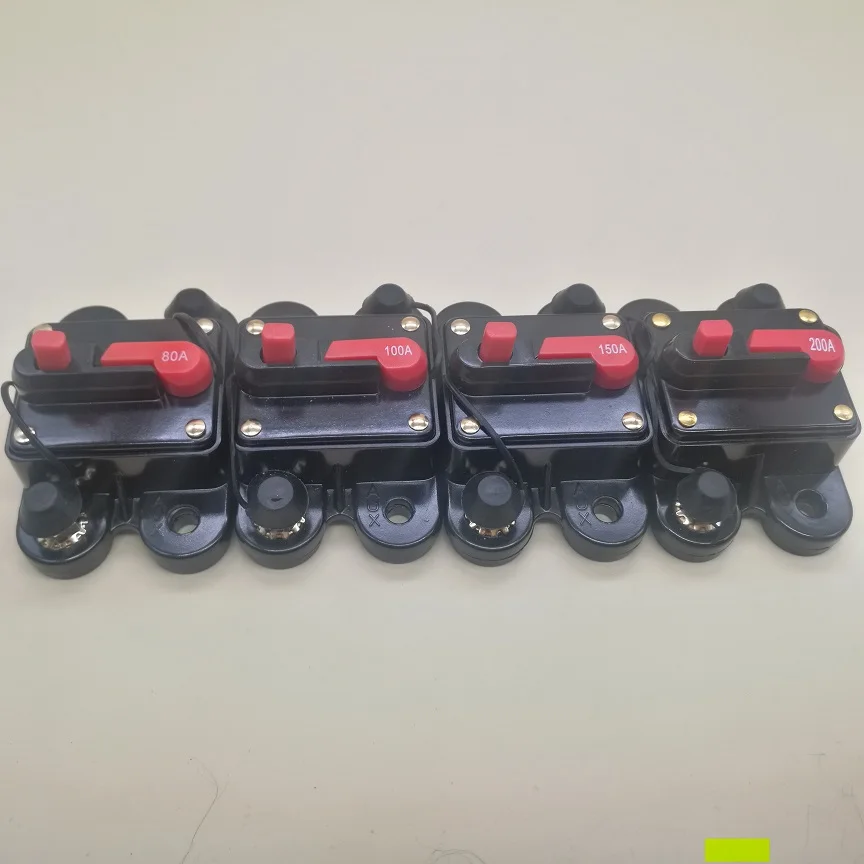 

1pcs Car audio Automatic fuse holder with switch, power supply protection, high voltage automatic circuit breaker 5-50VDC