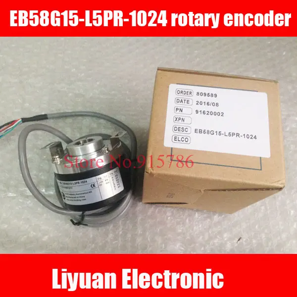 

New ELCO EB58G15-L5PR-1024 rotary encoder / 1024 Pulse 15mm hollow shaft optical encoder