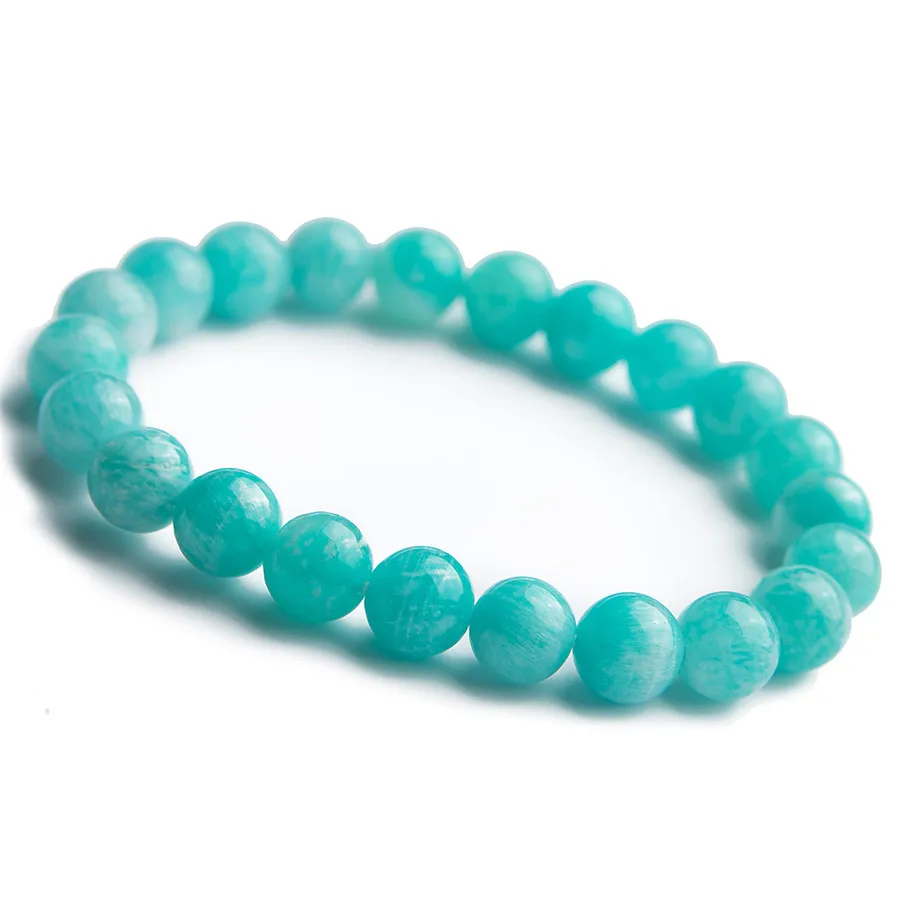 

9mm Genuine Mozambique Natural Green Amazonite Round Beads Jewelry Stretch Charm Women Lady Bracelets Drop Shipping