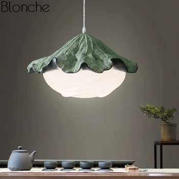 

Chinese Style Lotus Fish Pendant Lights Vintage Led Hanging Lamp Dining Room Restaurant Kitchen Light Fixtures Home Art Decor