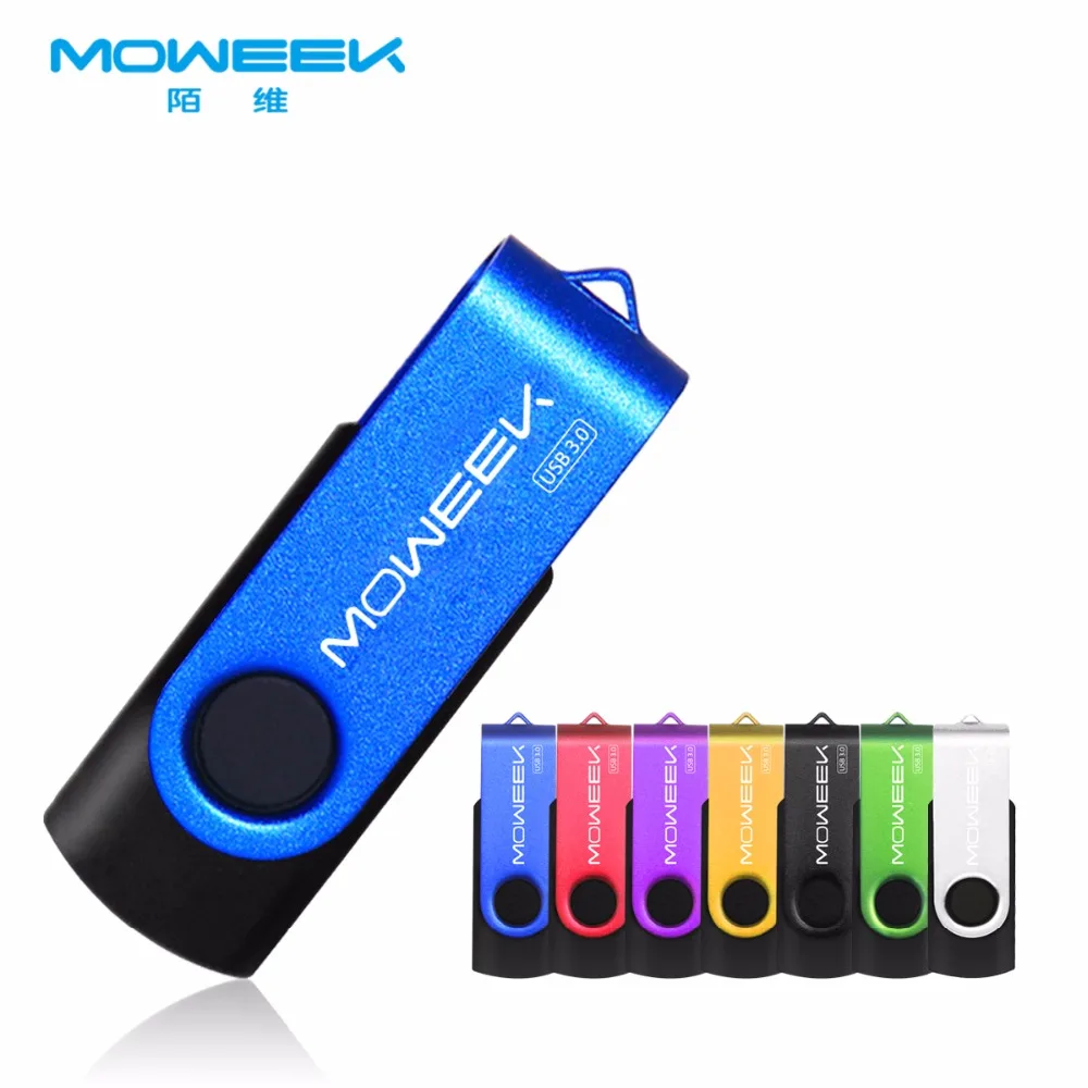 

Moweek High Speed 3.0 USB Flash Drive Rotating Metal Memory Pen Drive Real Capacity 4gb 8gb 16gb 32gb 64gb usb flash drive gift