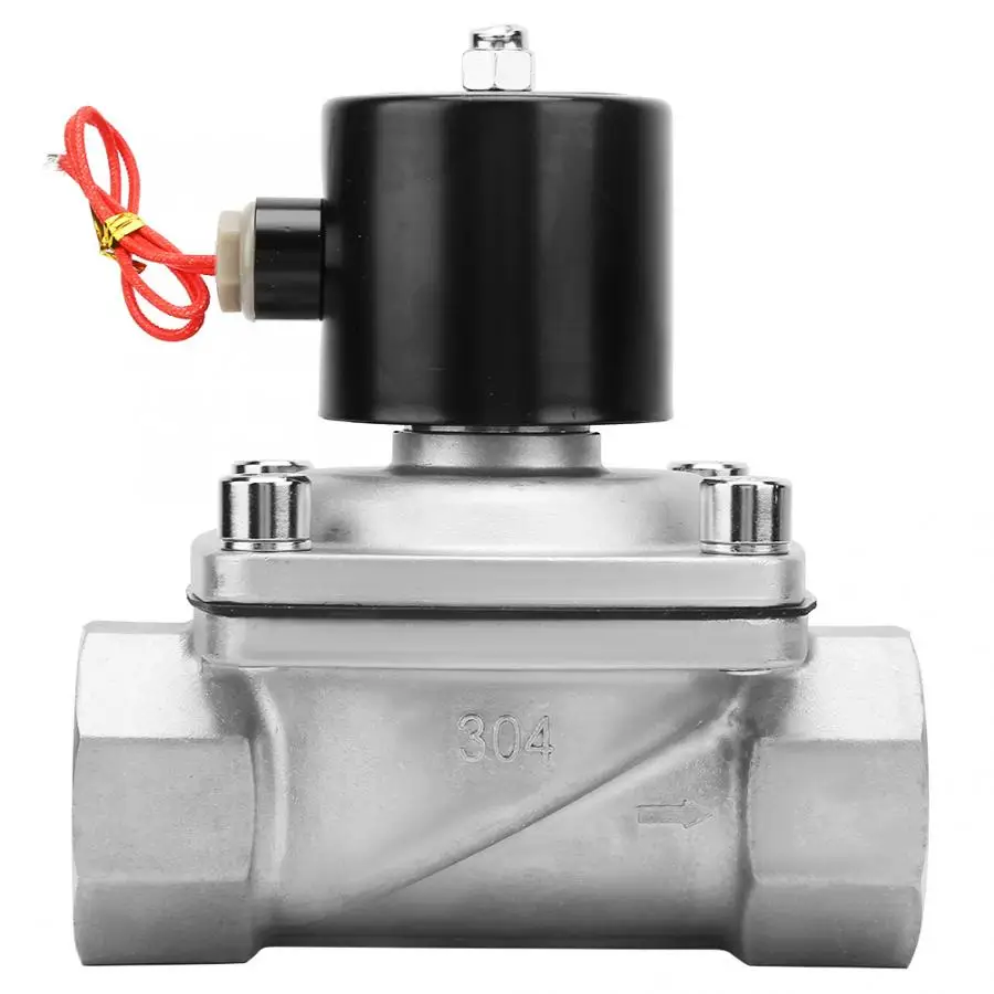 

G2'' Single Direction Stainless Steel Solenoid Valve Straight Through Type Valve AC220V Electric Solenoid Valve