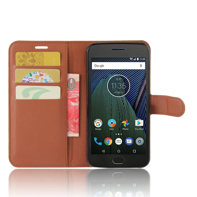 For Motorola Moto G5 Plus Case Wallet PU Leather Back Cover Phone Case For Motorola G5 Plus XT1670 XT1675 Case Flip Bag Skin (43)