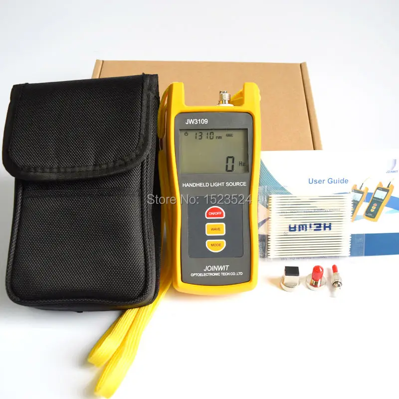 

JW3109 1310/1550nm Handheld Fiber Optical Light Source with FC/SC/ST/LC Connector