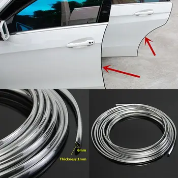 

16FT/5M White Rubber Strip Car Door Edge Protector Moulding Trim Guard With Glue