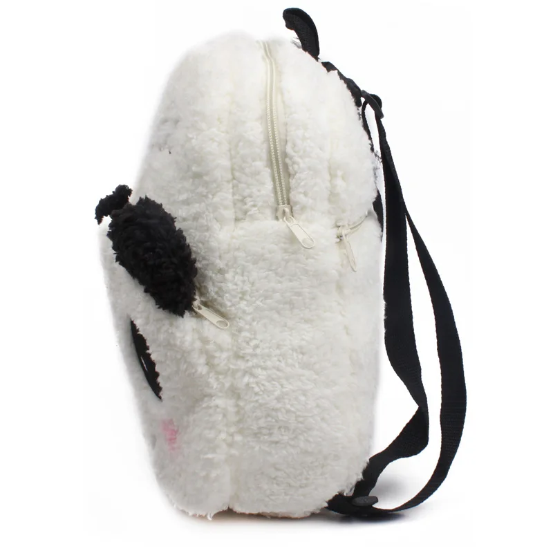 Plush Backpack Toys Plush Kids Handbags Cartoon Backpack Handbag Panda Pattern Plush Schoolbag for 1-3 Years