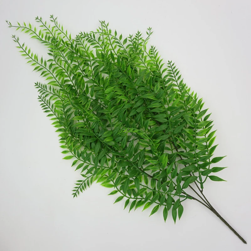 3 forks Silk Leaf-Shaped Green Leaves Artificial Flower For Wedding Decoration DIY Wreath Scrapbooking Craft Fake Flowers Cheap 3 forks Silk Leaf-Shaped Green Leaves Artificial Flower For Wedding Decoration DIY Wreath Scrapbooking Craft Fake Flowers Cheap