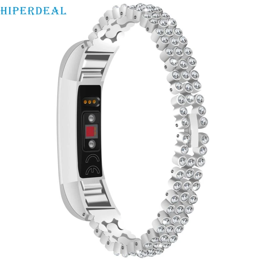 

HIPERDEAL Flash Diamant Stainless Steel Watch Bracelet Band Strap For Fitbit Alta HR #D High Quality