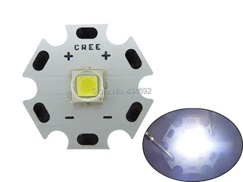 

Brand New 10W Cree XLamp XM-L2 XML2 T6 White 6000K-6500K LED Bulb Lamp Light 1000LM on Star PCB Board 20mm 5PCS Free Shipping