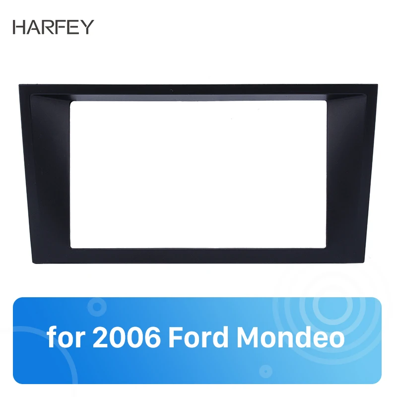 Harfey потрясающий 2 Din автомобиль радио фасции для 2006 Ford Mondeo отделка ободок тире комплект аудио рамка панель Адаптер 173*98/178*100 мм