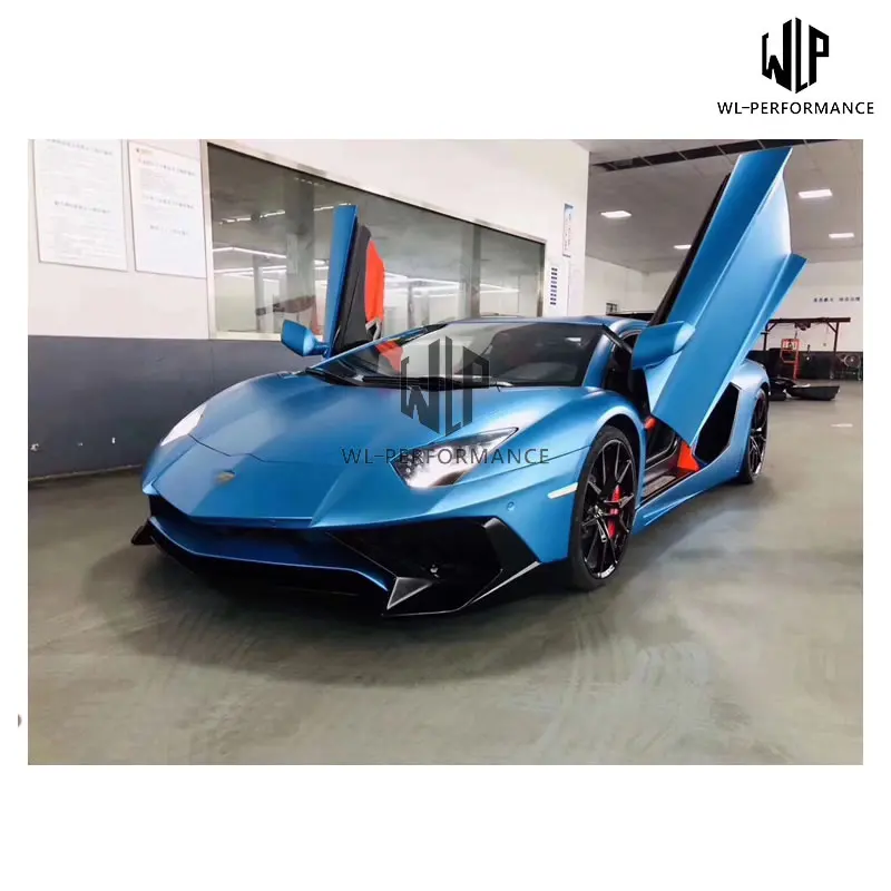 LP700 к LP750 стекловолокно передний бампер задний спойлер для Lamborghini Aventador LP750-4 Superveloce автомобильный Стайлинг 11-15