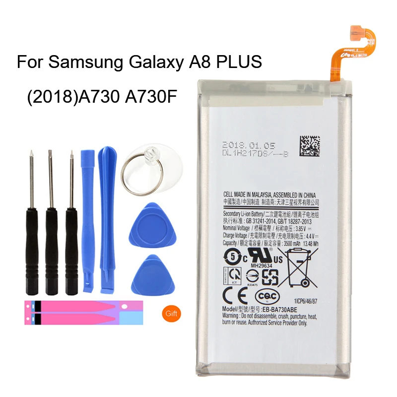 Оригинальный EB BA730ABE для Samsung Galaxy A8 PLUS 2018 A730 A730F литий ионные аккумуляторы Замена