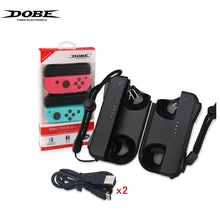 ДОБЕ для Nintend переключатель радость-Con контроллер Зарядное устройство Док станция зарядки может играть игровой контроллер ручка зарядка через usb