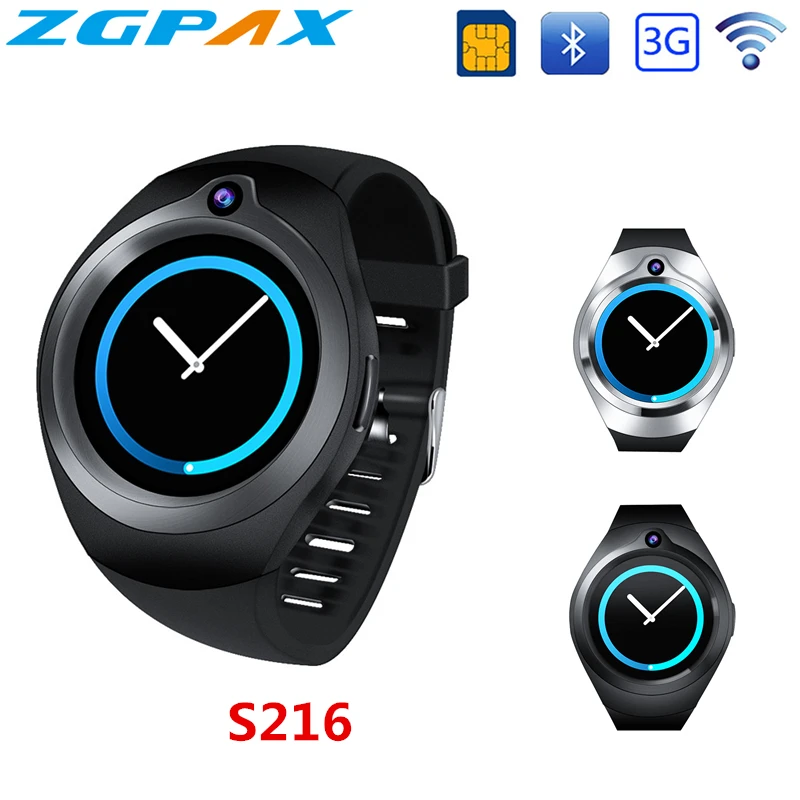 

Android 5.1 OS S216 PK S99C I4 Smart Watch 1.3 inch Heart Rate 3G WIFI SIM WCDMA Camera Video Health Monitoring SmartWatch phone