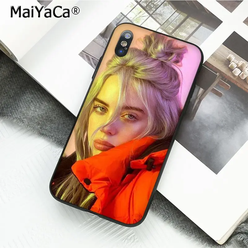 MaiYaCa Billie Eilish Горячая музыка певица звезда чехол для телефона для iphone 11 Pro 11Pro Max 6S 6plus 7 7plus 8Plus X Xs MAX 5 5S XR - Цвет: A9