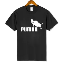 Новые Брендовые женские футболки с принтом Пумба, женская футболка с короткими рукавами, хлопок, летняя повседневная футболка для девочек, модная футболка