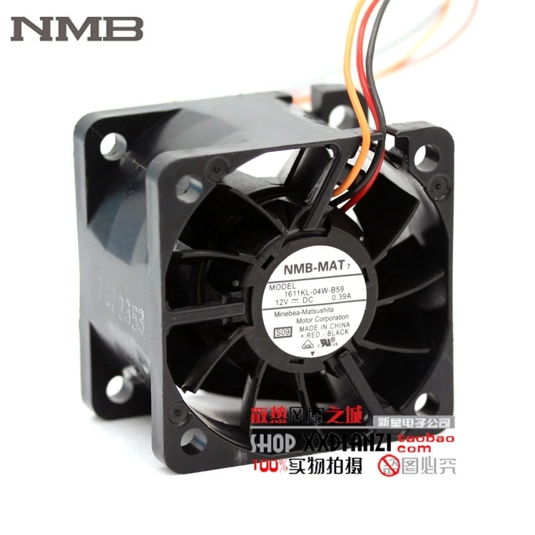 Для NMB 4 см 1611KL 04W B59 12V 0.39A вентилятор с двойным шариком 1U сервер|dual fan|fan serverfan 12v |
