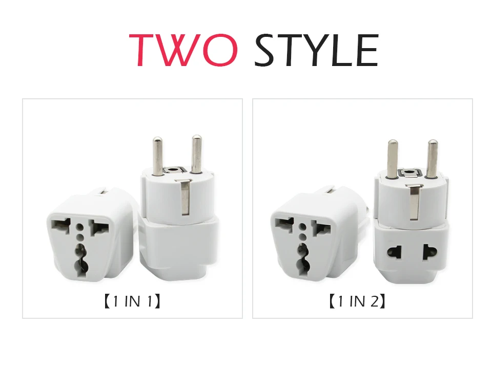 1PC European EU Plug Adapter High Quality Practical Universal US UK AU to EU Plug Travel Power Adaptor Electric Charger Sockets (9)