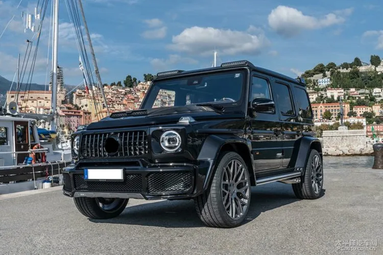 2018 2019 year W464 carbon fiber B style hood cover fit for G class G63 G65 G500 G55 hood bonnet (3)