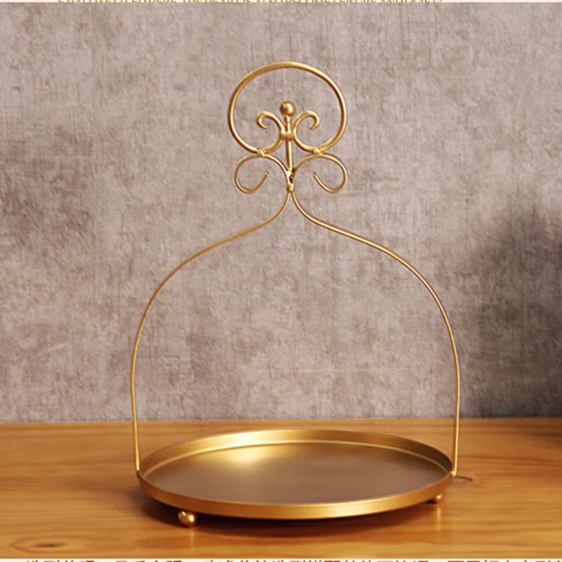 

1 pcs gold props cake pan fashion tieyi snack stand