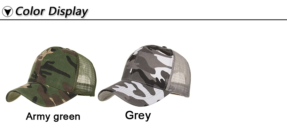 DECKY Inc Camo Curve Bill Hunter Trucker Mesh Baseball Caps 1054
