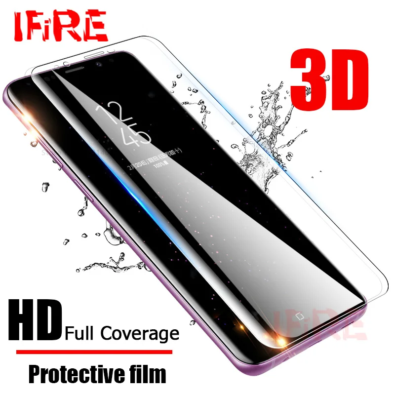 3D полностью изогнутая мягкая пленка для Samsung Galaxy S8 S9 Plus HD защитная Note 8 S6 S7 Edge не