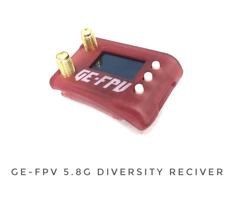 

RX5808 5.8G 40CH Diversity FPV Receiver 2 In 1 Side SMA Female Inner Hole w/ Shell For Fatshark Goggles RC Drone