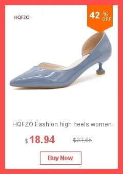 HQFZO/8,5 см; офисные женские туфли на высоком каблуке; женские туфли-лодочки с острым носком; модельные туфли; базовые туфли-лодочки; Boat zapatos mujer; Новинка года; сезон весна