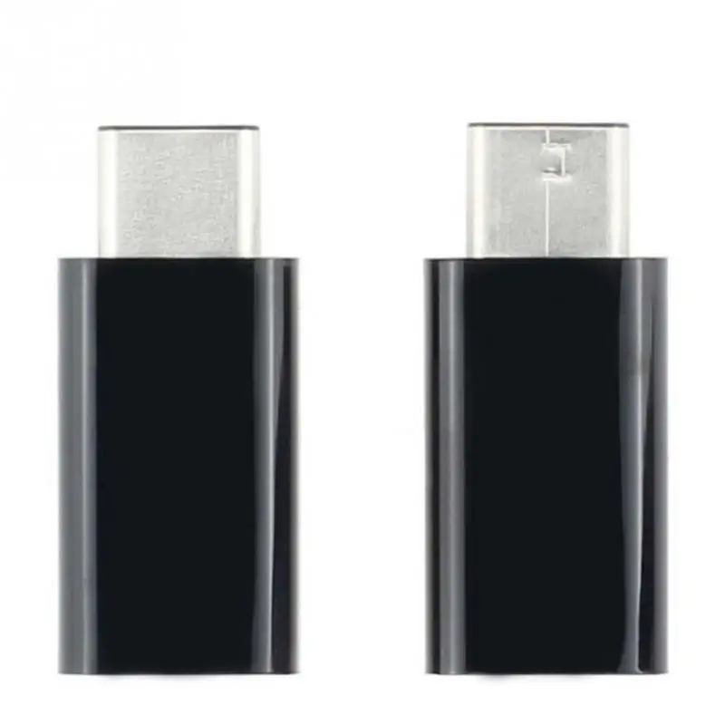 Черный ABS USB 3,1 type C Мужской микро USB Женский адаптер конвертер Разъем для мобильного телефона
