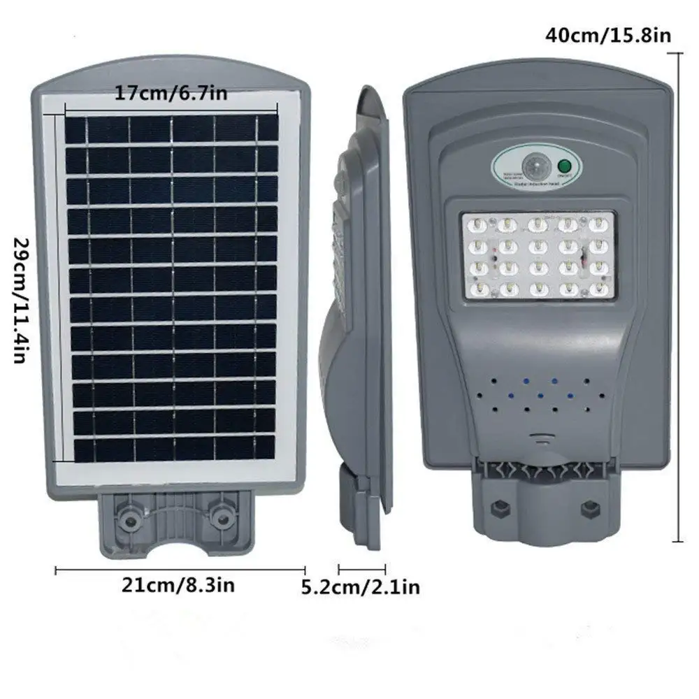 Luzes de Rua ao ar Crepúsculo ao Amanhecer com Sensor de Movimento Luzes da Noite Super Brilhante Energia Solar Led Livre Área Iluminação Pátio Deck 20 w 3 ao amanhecer com sensor de movimento área