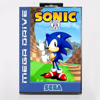 

Sonic Code Gray 16 bit MD Game Card With Retail Box For Sega Megadrive/Genesis