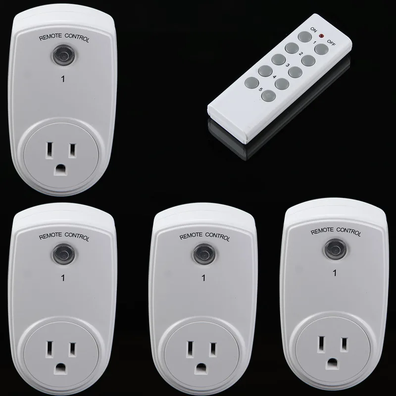 4 5 шт. беспроводные розетки с пультом дистанционного управления|smart socket|us socketswitch
