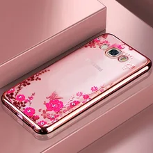 Роскошный чехол из ТПУ с цветочным узором чехол для samsung Galaxy S9 S9 плюс S8 A8 A8+ плюс A3 A5 A7 J3 J5 J7 Note 8 S6 S7 края Обложки