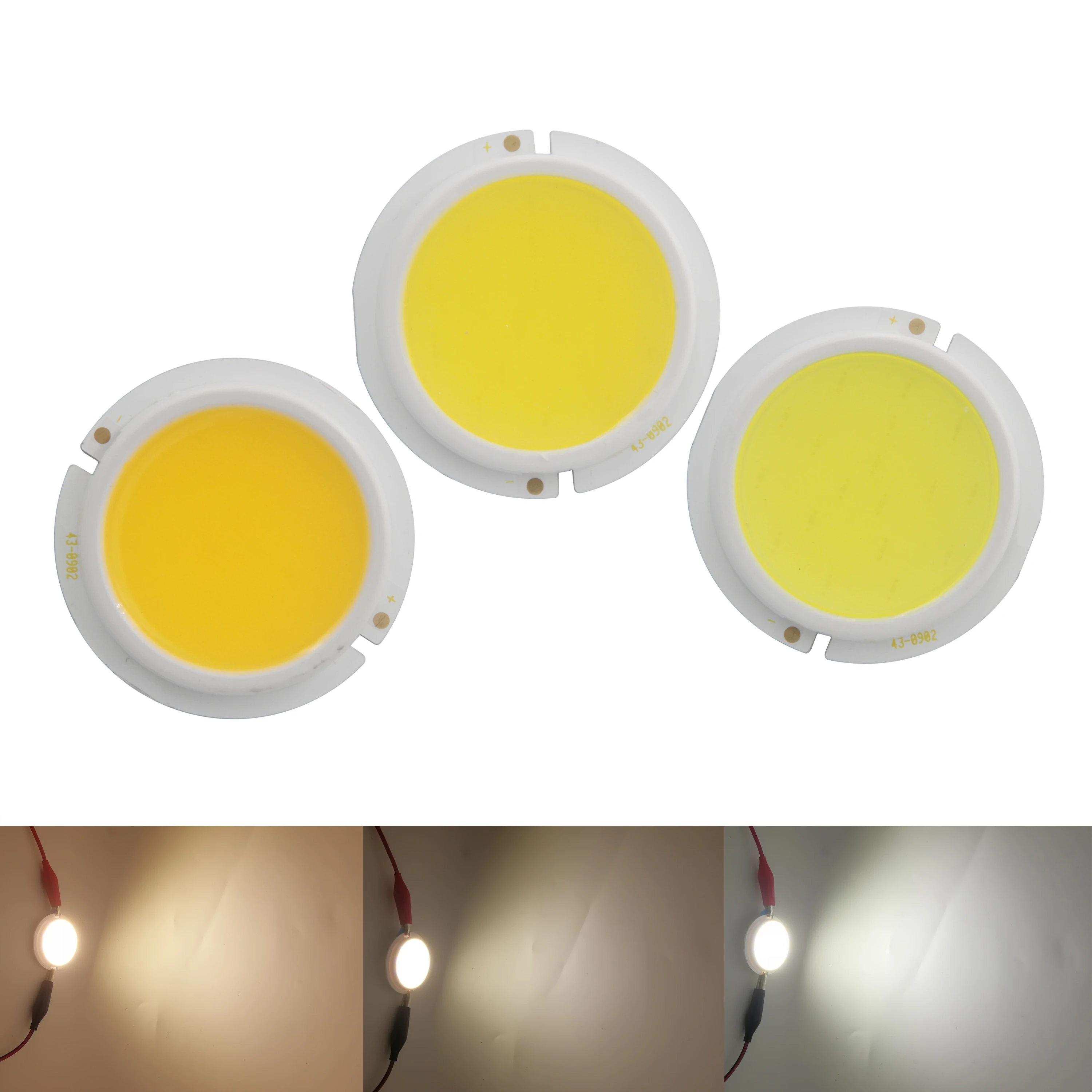 

10PCS 43mm thicken LED COB Light Source for spotlight bulb lamp Module genesis chip 3W 5W 7W 9W Warm Nature White COB LED