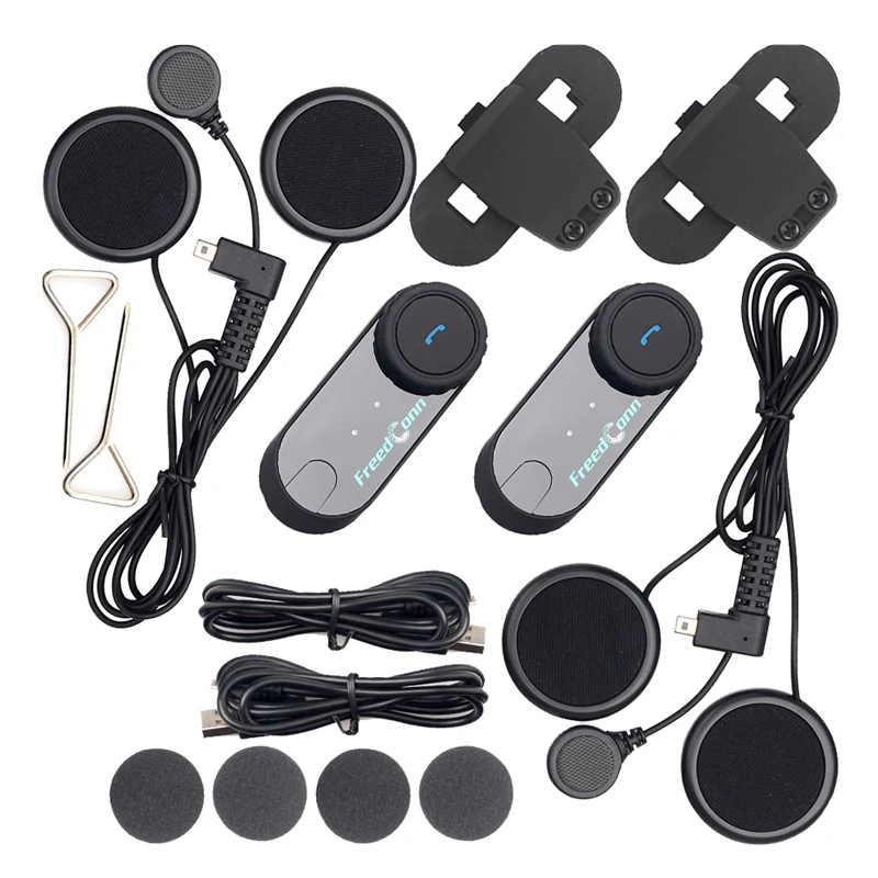FreedConn T-COM OS мотоциклетная гарнитура Bluetooth шлем FM 2 rider BT переговорные+ мягкий наушник+ Moto Intercomunicador