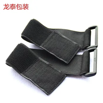 

Free shipping 10pcs 3.8cm x 25cm nylon self adhesive elastic strap tapes with plastic buckle sticky elastic cable ties