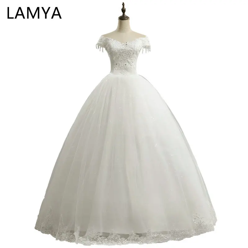 Элегантное бальное платье свадебное женское на шнуровке принцессы для невесты