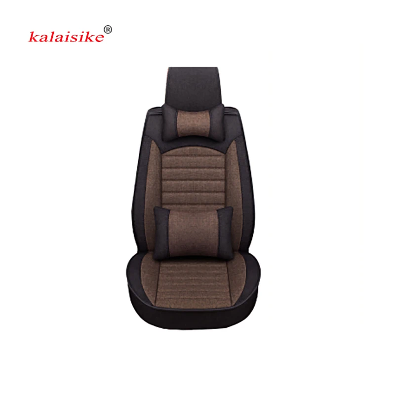 Kalaisike льна универсальные чехлы для сидений автомобиля Mazda все модели mazda 3 5 6 CX-5 CX-7 MX-5 стайлинга автомобилей аксессуары