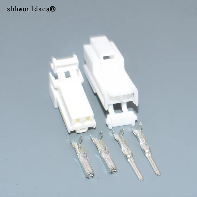 

shhworldsea auto 2pin 2.0mm light box taillight plug electric male female wiring harness connector 7123-8326 7122-8326