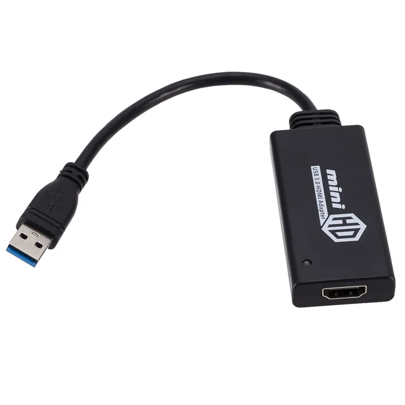 Адаптер с USB 3 0 Папа HDMI Mini HD 1080P адаптер для видеокабеля конвертер ПК и