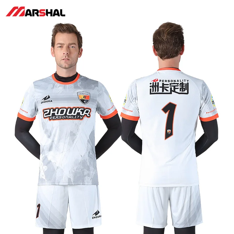 

Survetement Football Uniforms Sublimation Print 100% Polyester Breathable Soccer Jerseys Shirts Sets Football kit Sports Form