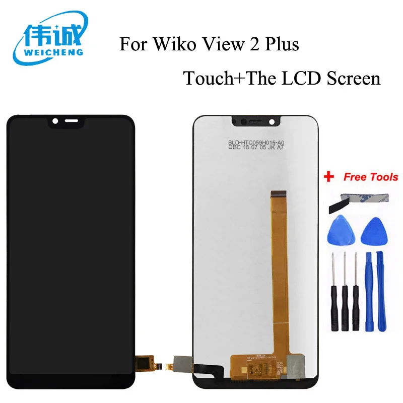 

WEICHENG Top Quality For Wiko View 2 Plus LCD Display+Touch Screen Digitizer Assembly Replacement +Free Tools