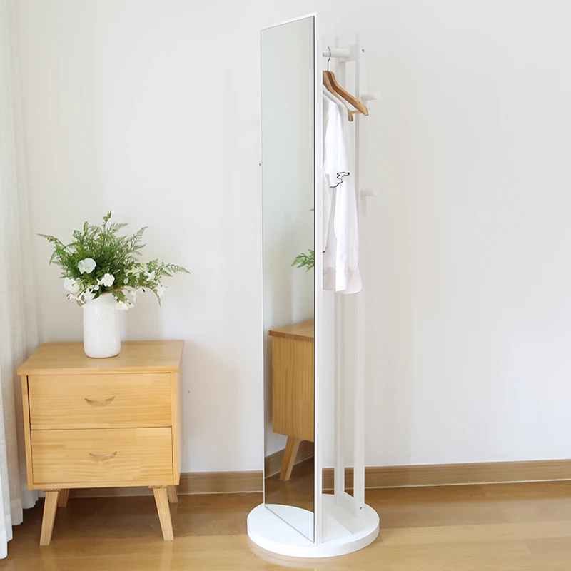 Simple Landing Swivel Mirror Home Storage Mirror Solid Wood Dressing Makeup Mirror Decorative Mirrors Aliexpress