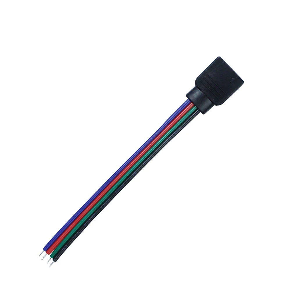 100 шт. RGB 4 контактный Женский Разъем Удлинительный кабель печатная плата