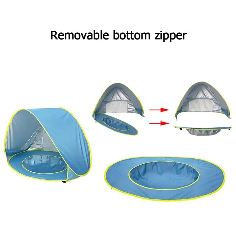 Летний детский пляжный тент, портативный детский открытый плавательный бассейн, солнечные укрытия, палатки для младенцев, ультрафиолетовая защита, автоматический быстрооткрывающийся тент